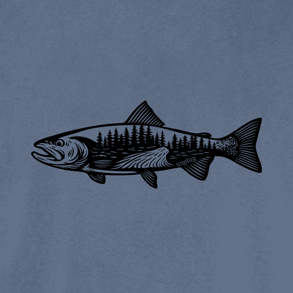 WOODLAND TROUT Cotton T-Shirt powered by Comfort Colors®