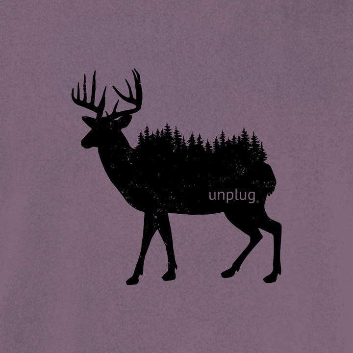 DEER IN THE TREES Cotton T-Shirt powered by Comfort Colors®
