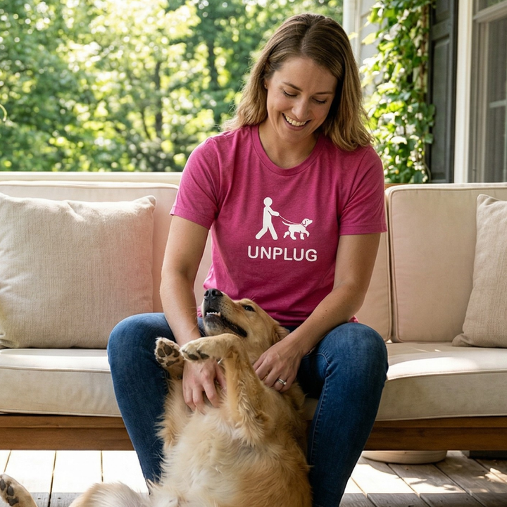 Dog Walking Triblend T-Shirt