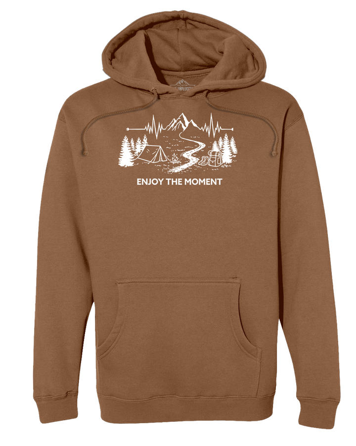 ENJOY THE MOMENT (MOUNTAIN SCENE) Heavyweight Hoodie