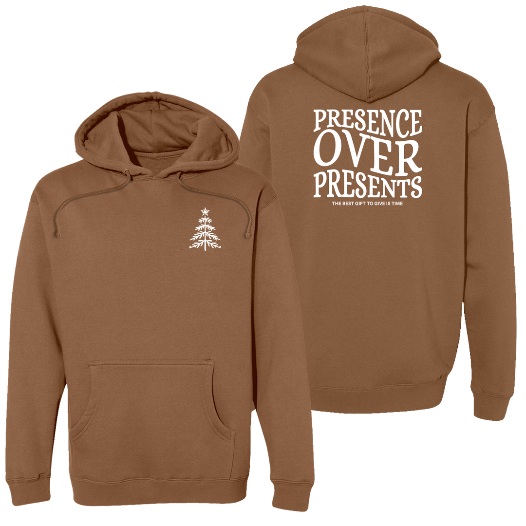 Presence Over Presents  Heavyweight Hoodie