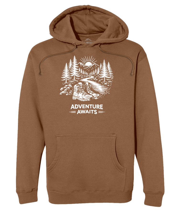 ADVENTURE AWAITS Heavyweight Hoodie