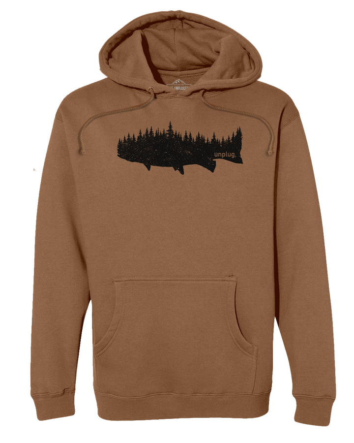 TROUT IN THE TREES Heavyweight Hoodie