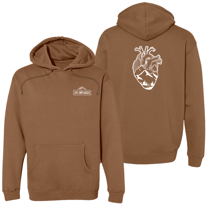 Anatomical Heart (full Chest) Heavyweight Hoodie