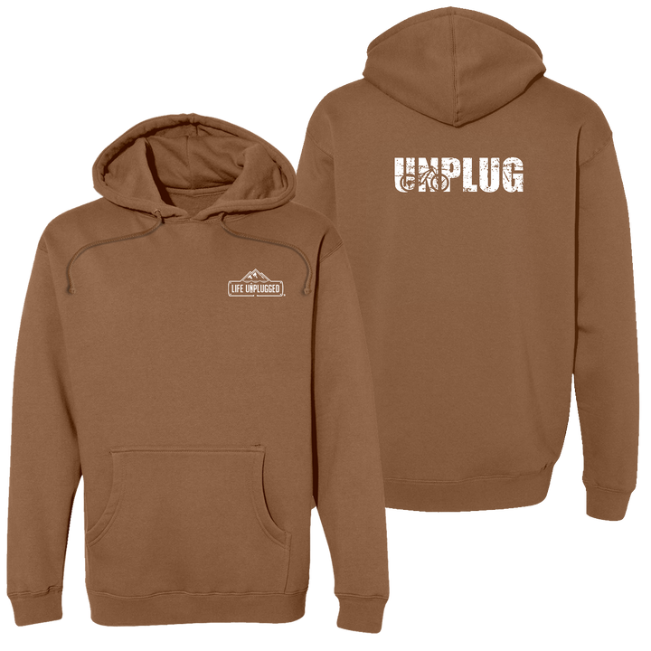 Unplug Mountain Bike Silhouette Heavyweight Hoodie