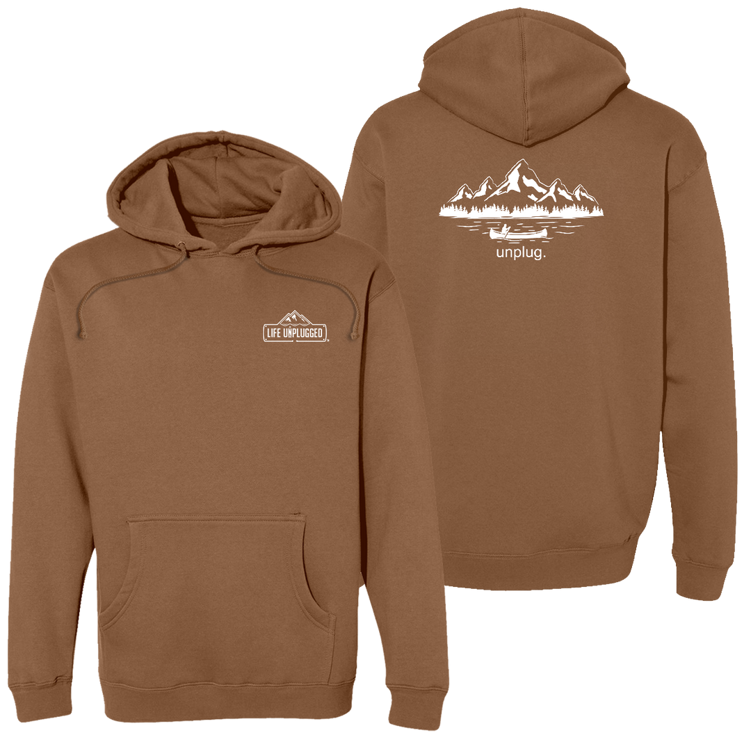 Canoeing In The Mountains Heavyweight Hoodie