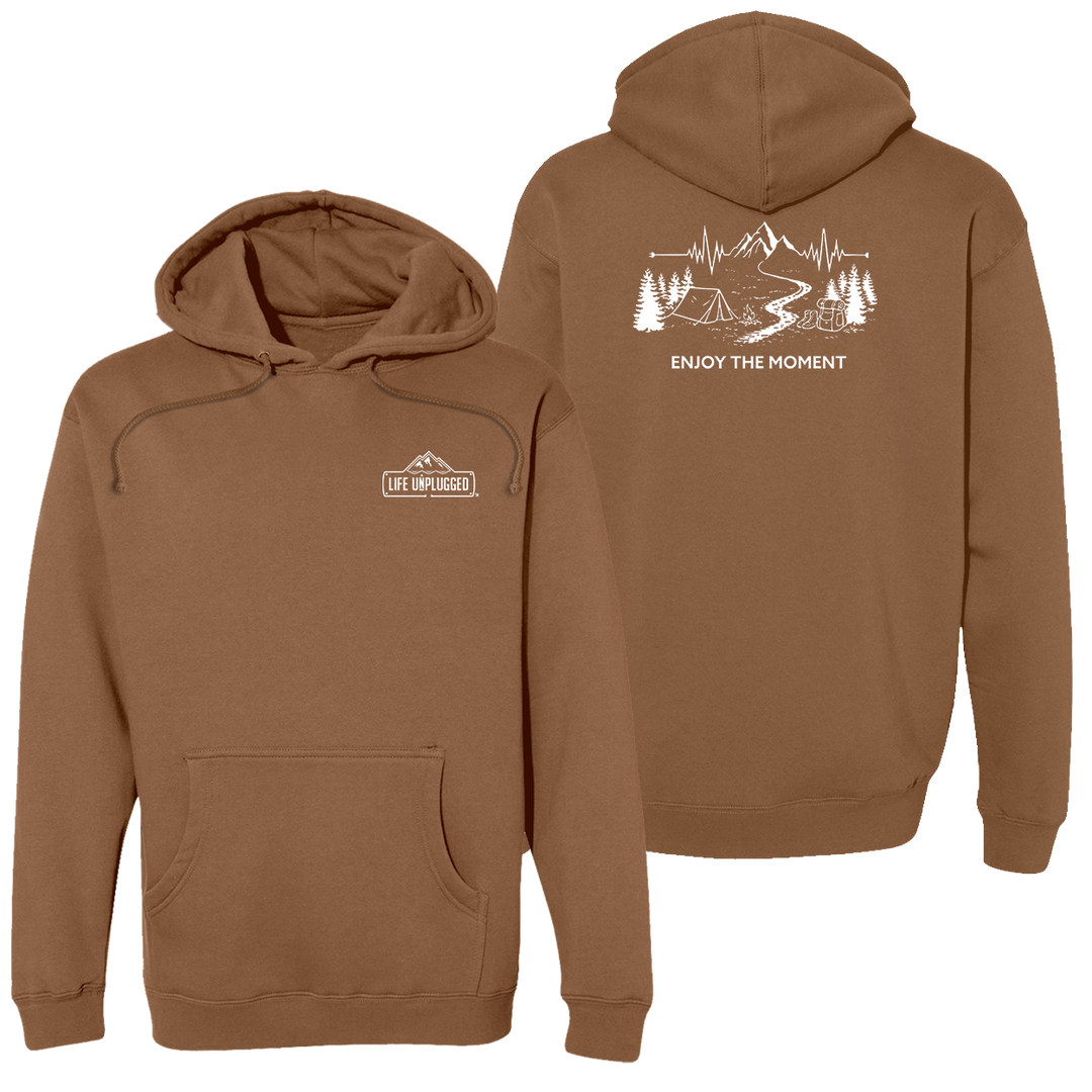 ENJOY THE MOMENT (MOUNTAIN SCENE) Heavyweight Hoodie