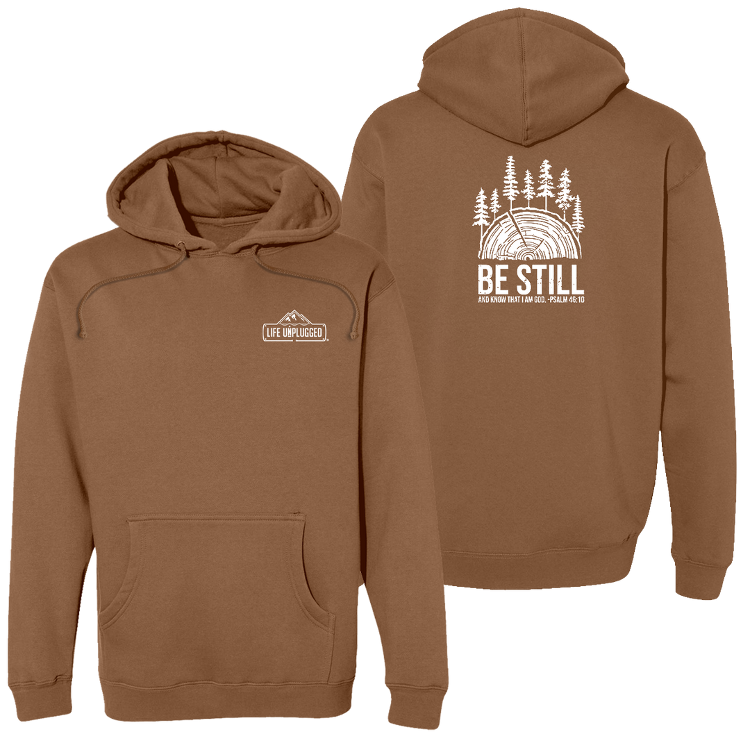 BE STILL IN THE WOODS Heavyweight Hoodie