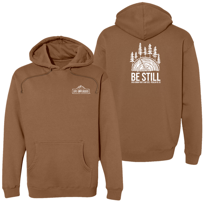 BE STILL IN THE WOODS Heavyweight Hoodie
