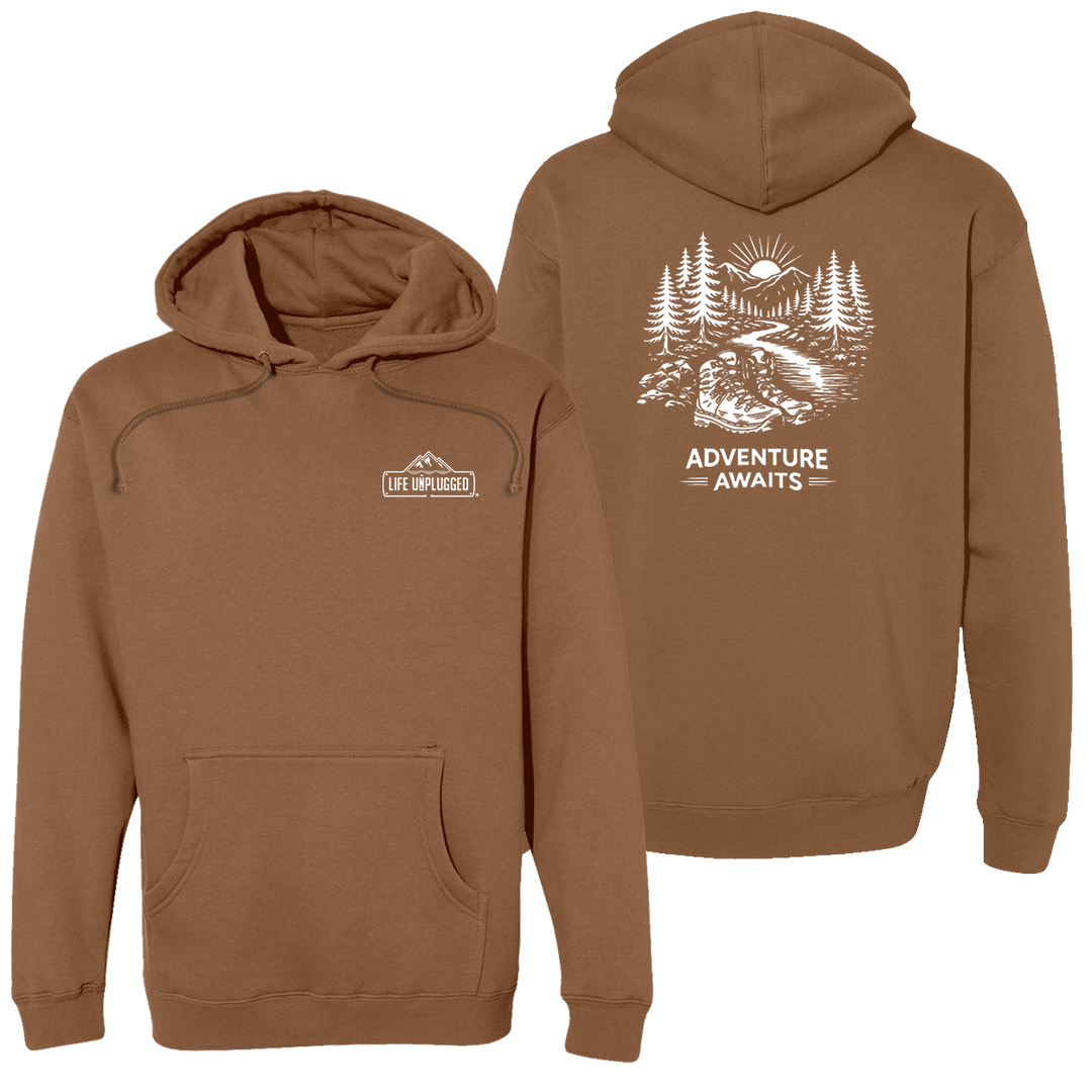 ADVENTURE AWAITS Heavyweight Hoodie