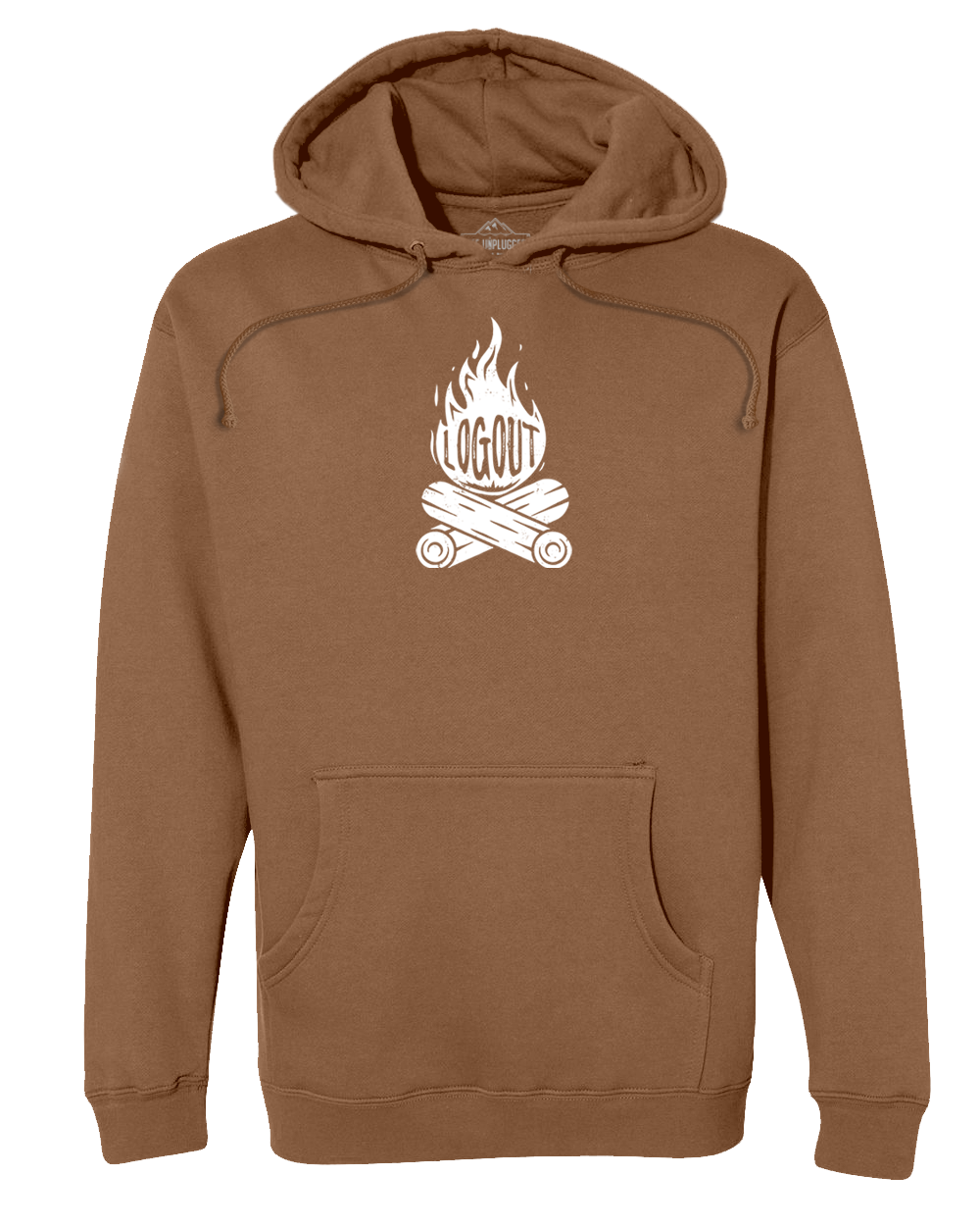 Log Out Campfire Heavyweight Hoodie SADDLE / FRONT / L