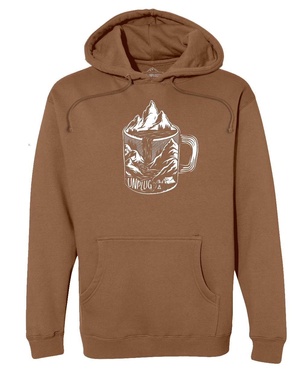 COFFEE MOUNTAIN SCENE Premium Heavyweight Hooded Sweatshirt