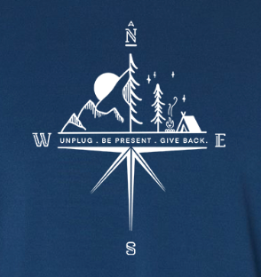 Compass Mountain Scene Performance Long Sleeve with UPF 50+