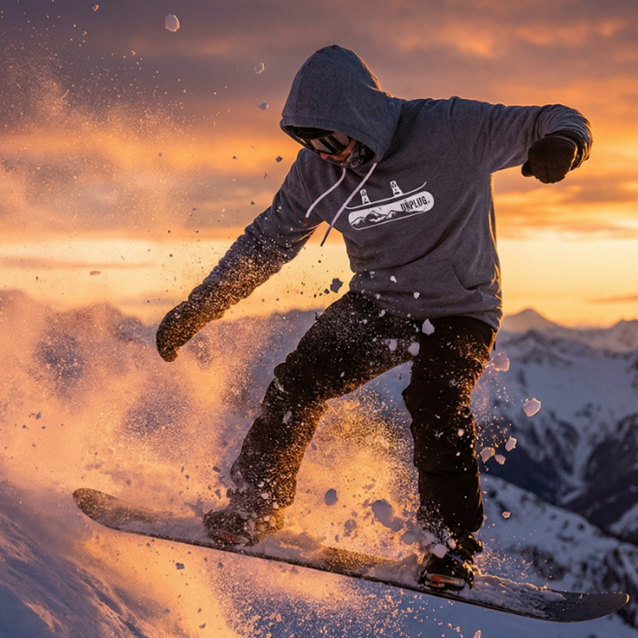 Snowboarding Super Soft Hoodie