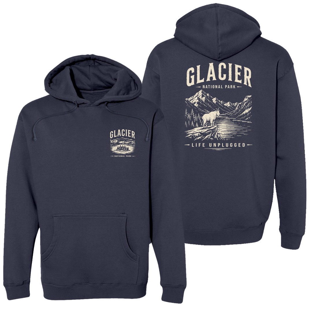 GLACIER NATIONAL PARK Heavyweight Hoodie