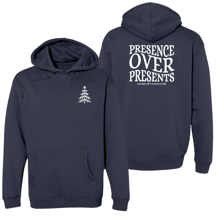Presence Over Presents  Heavyweight Hoodie
