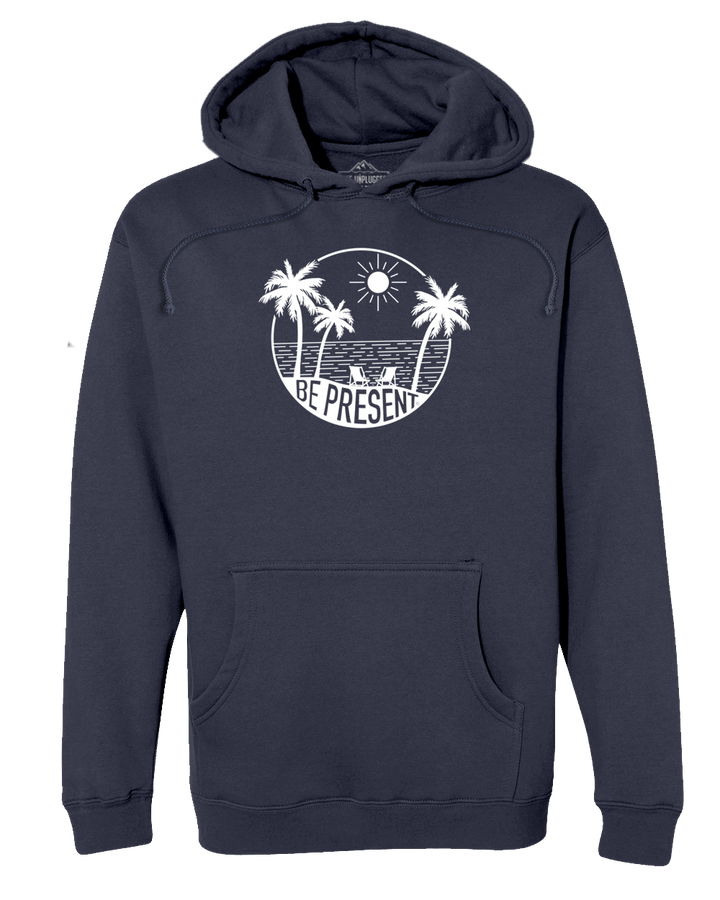 BE PRESENT BEACH Premium Heavyweight Hooded Sweatshirt