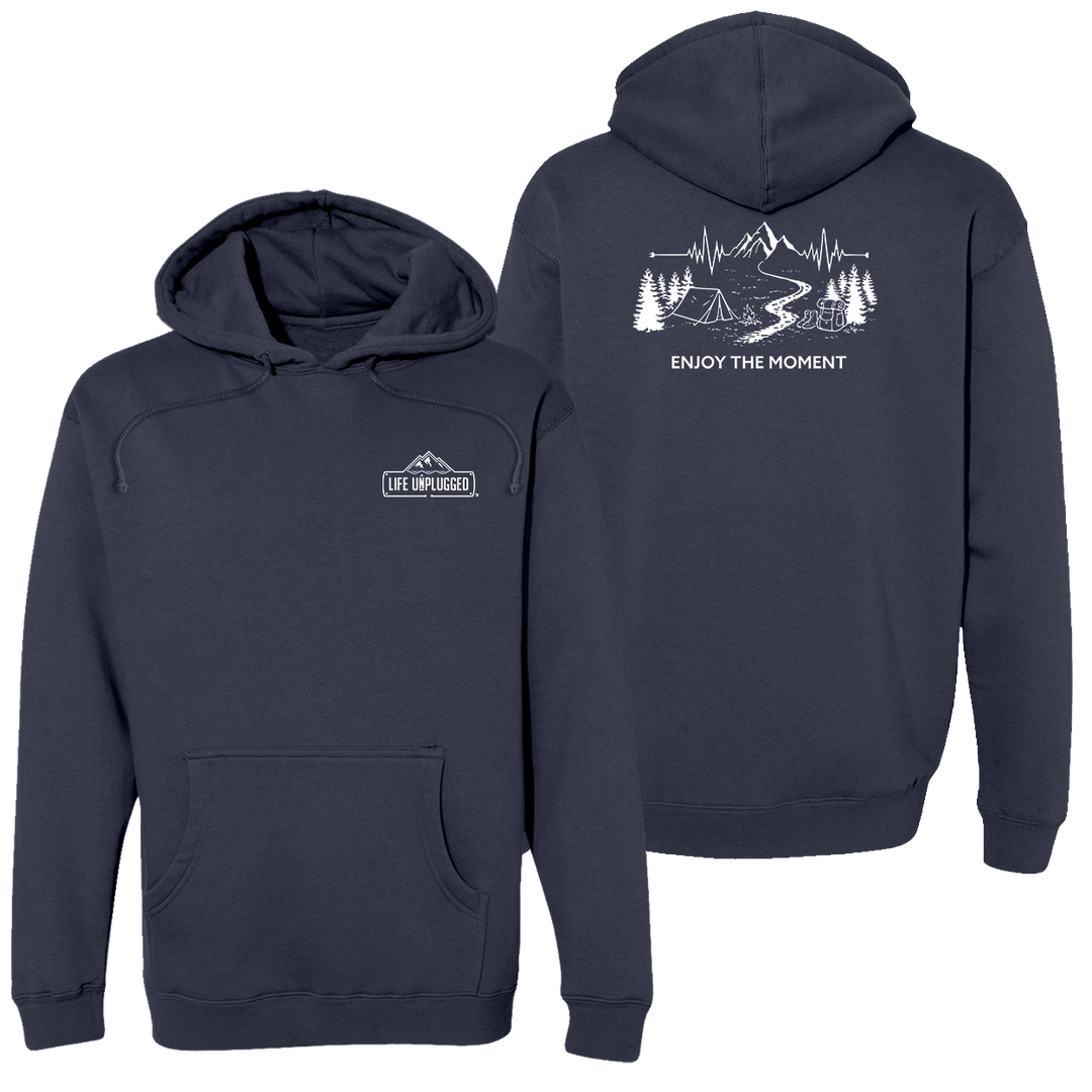 ENJOY THE MOMENT (MOUNTAIN SCENE) Heavyweight Hoodie