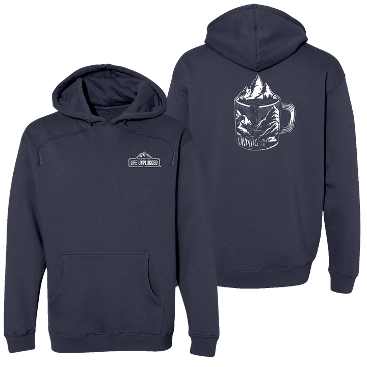 Coffee Mountain Scene Heavyweight Hoodie