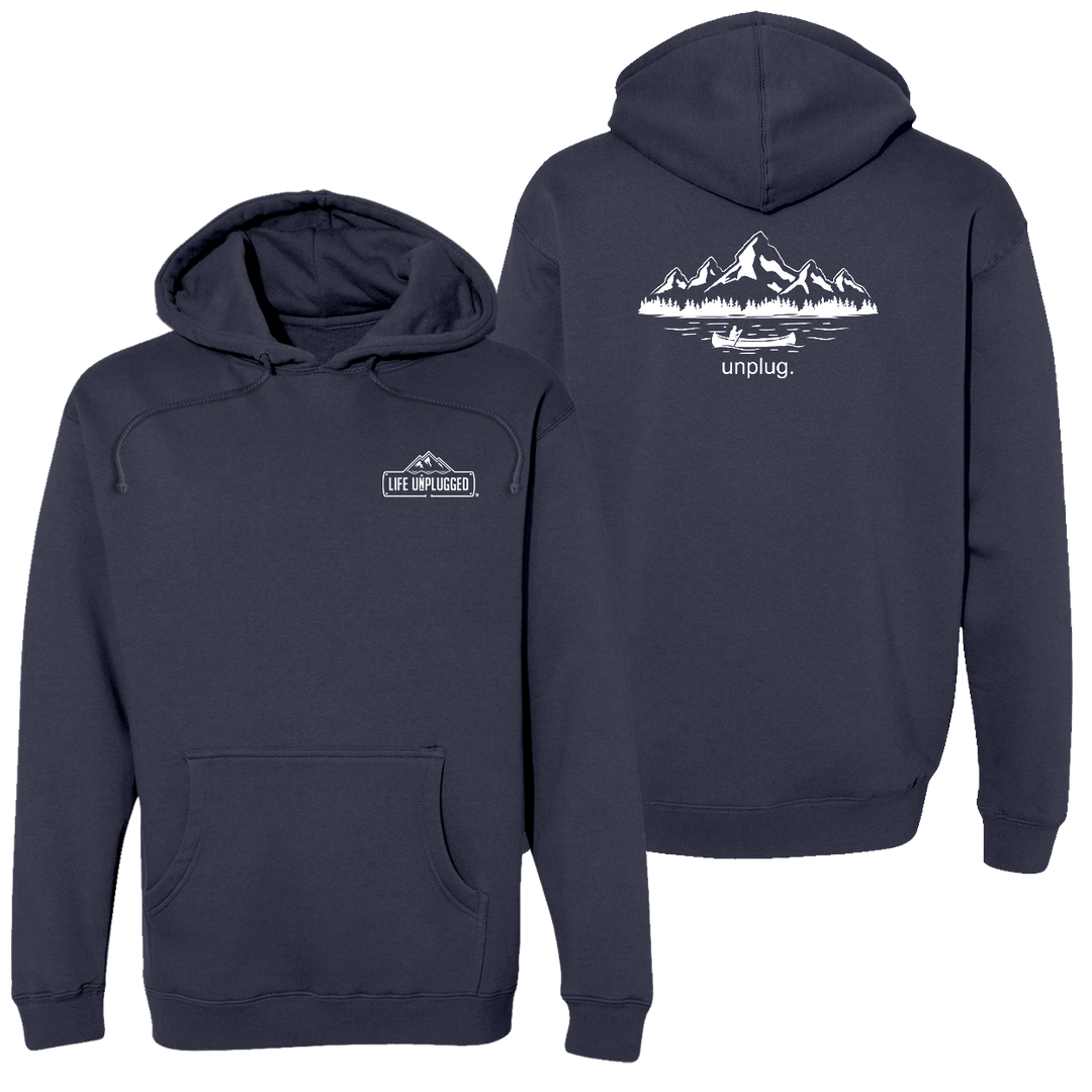 Canoeing In The Mountains Heavyweight Hoodie