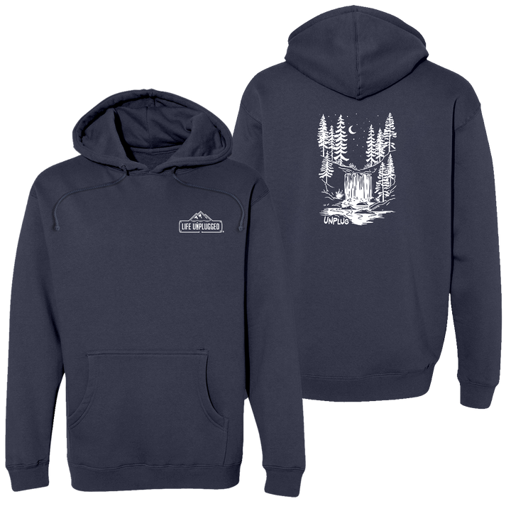 WATERFALL UNDER THE STARS Heavyweight Hoodie