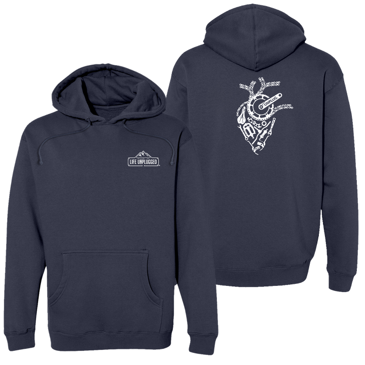 Anatomical Heart (bicycle Parts) Heavyweight Hoodie