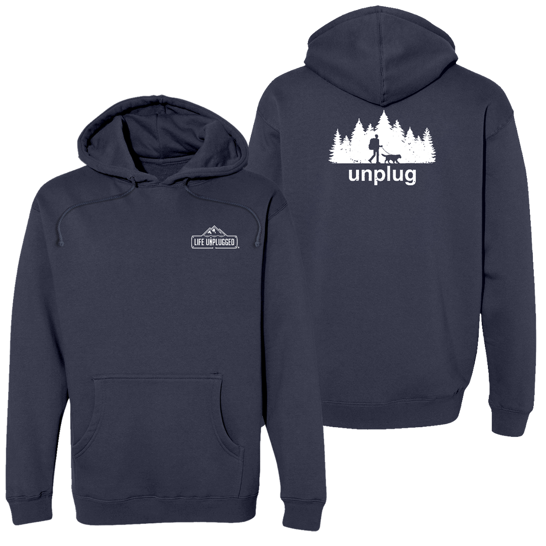 Dog Walks In The Woods Heavyweight Hoodie