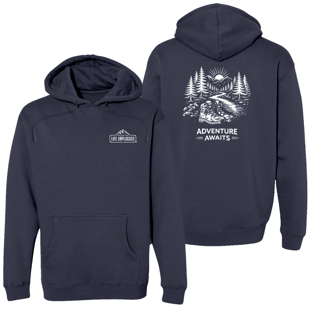 ADVENTURE AWAITS Heavyweight Hoodie