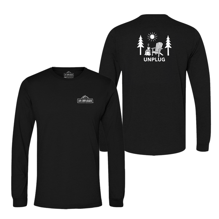 READING IN THE WOODS Long Sleeve T-Shirt