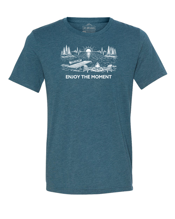 ENJOY THE MOMENT (LAKE SCENE) Triblend T-Shirt