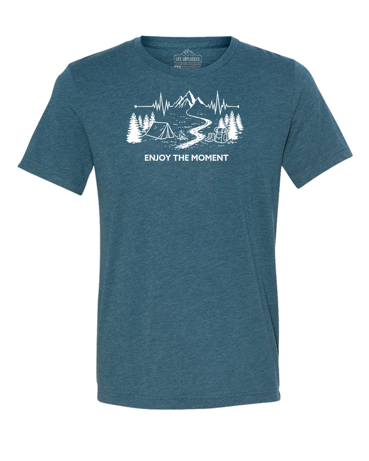 ENJOY THE MOMENT (MOUNTAIN SCENE) Triblend T-Shirt