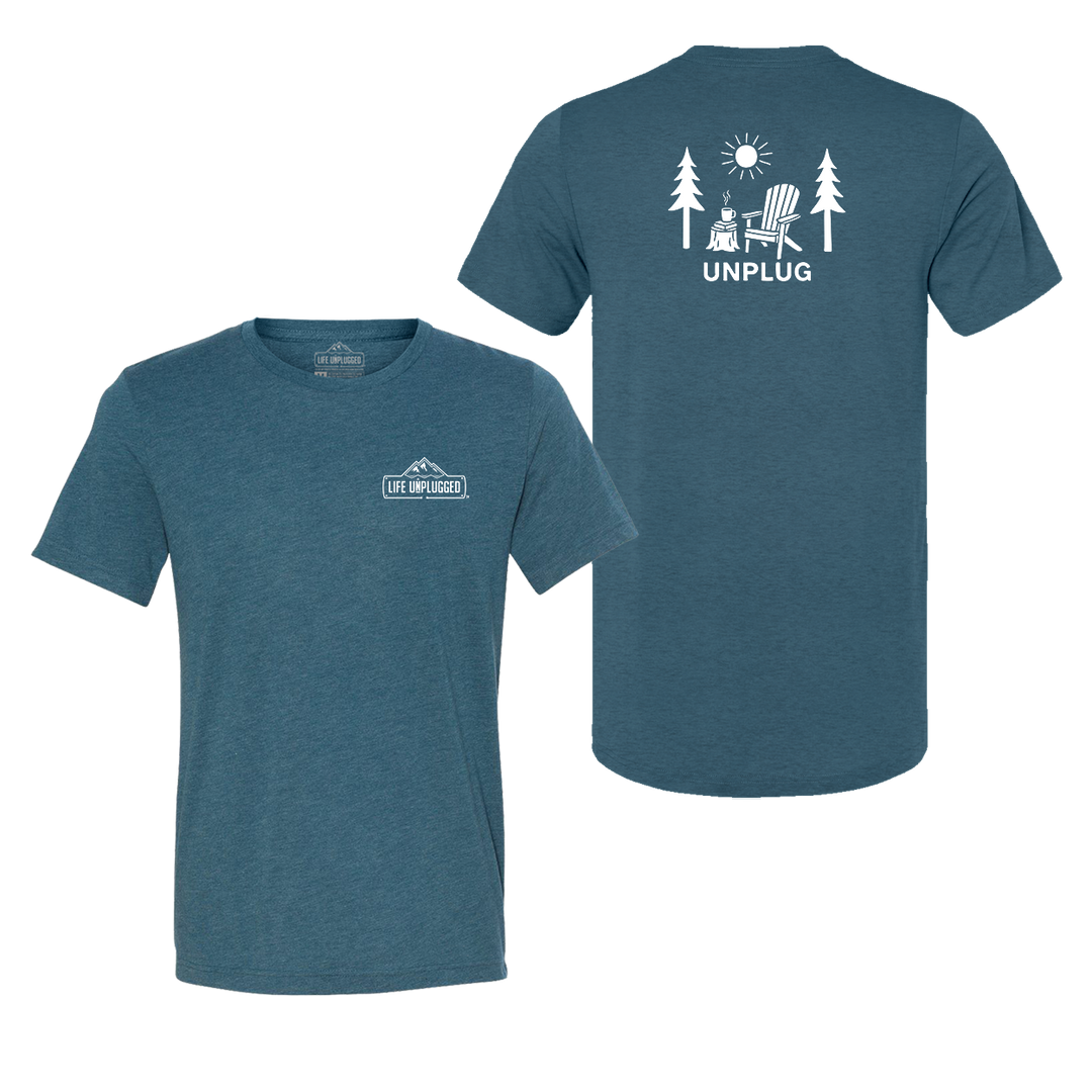 READING IN THE WOODS Triblend T-Shirt