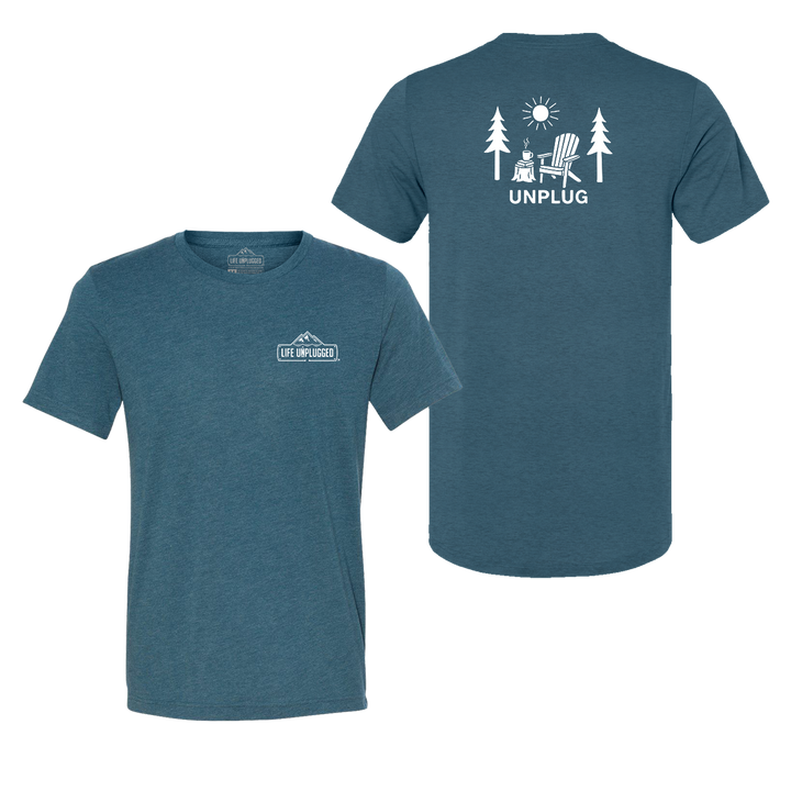 READING IN THE WOODS Triblend T-Shirt