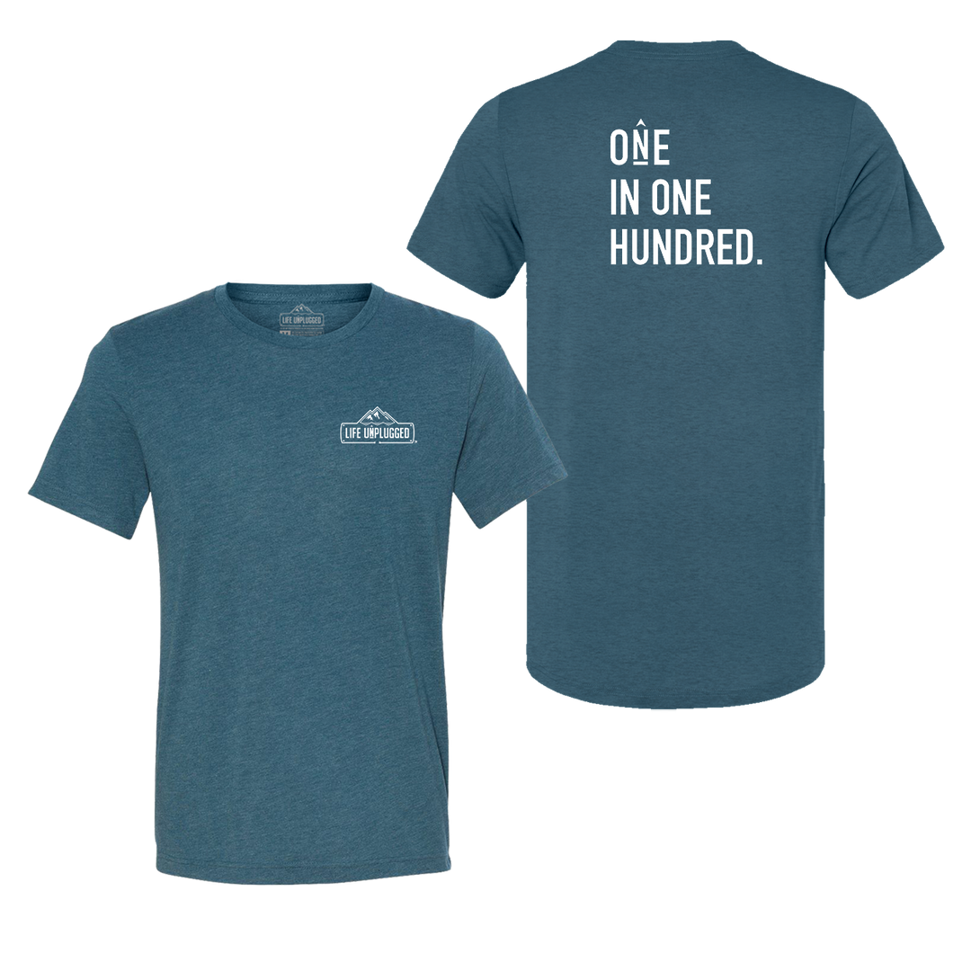 One in One Hundred Stacked Triblend T-Shirt