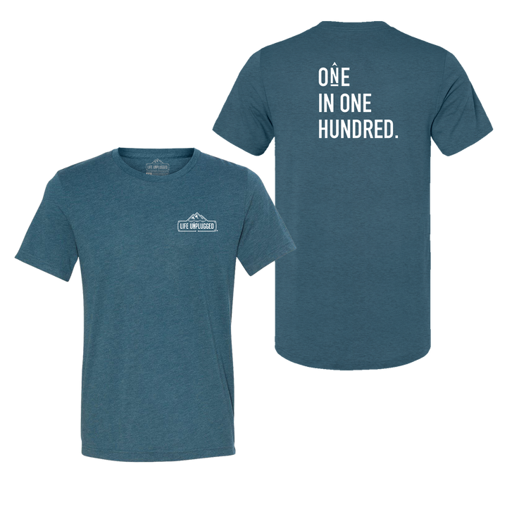 One in One Hundred Stacked Triblend T-Shirt