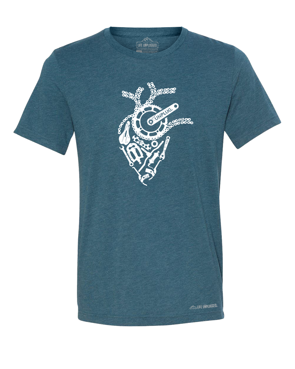 Anatomical Heart (Bicycle Parts) Premium Triblend T-Shirt - Life Unplugged