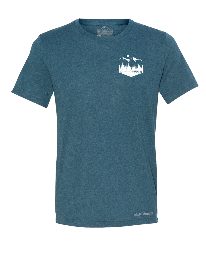 Unplug Mountain Left Chest Pocket Premium Triblend T-Shirt
