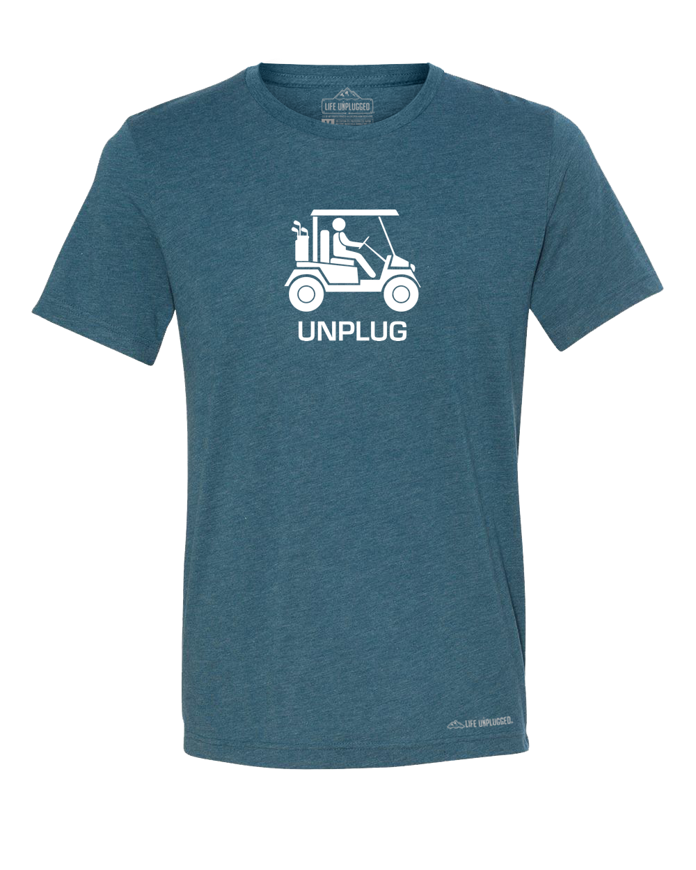 Golf Cart Premium Triblend T-Shirt - Life Unplugged
