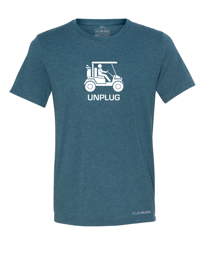 Golf Cart Premium Triblend T-Shirt - Life Unplugged