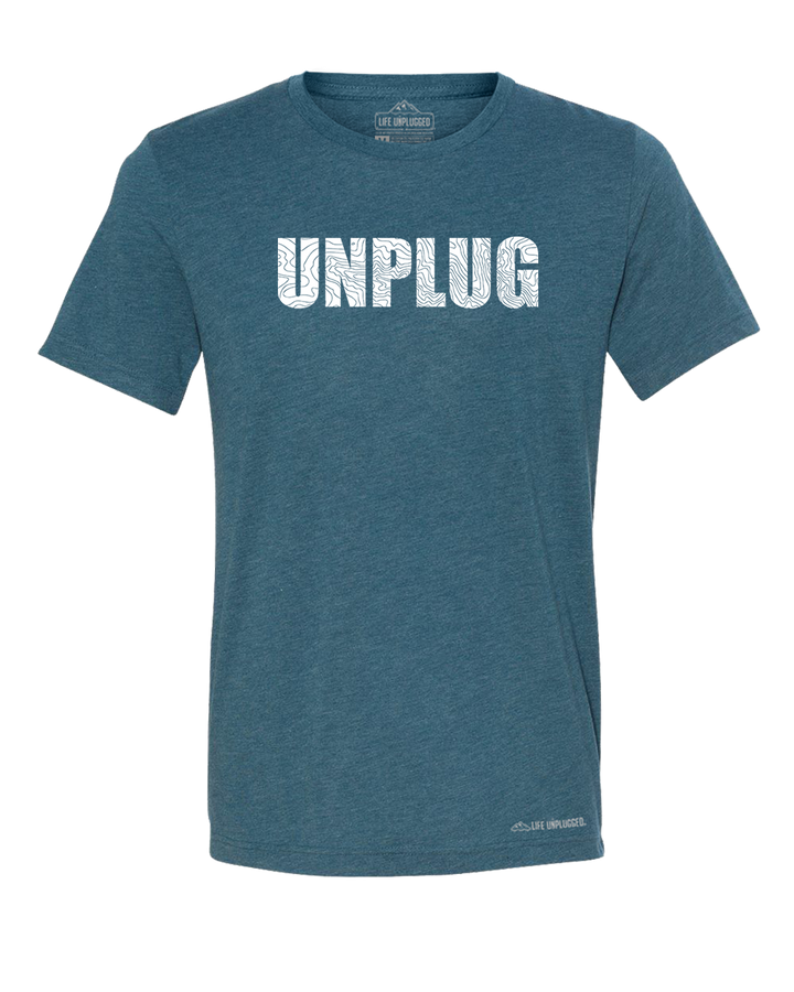 Unplug Topo Map Premium Triblend T-Shirt
