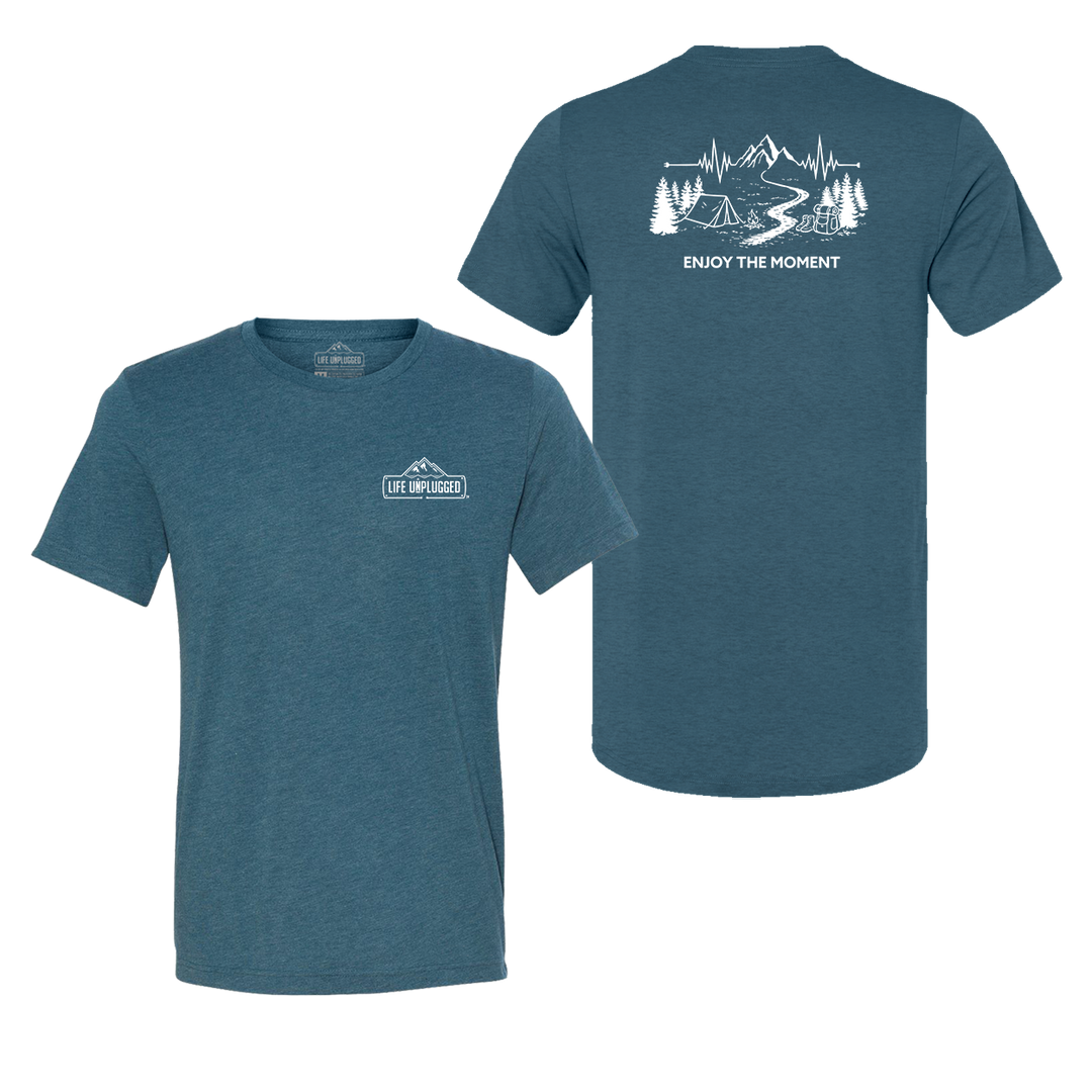 ENJOY THE MOMENT (MOUNTAIN SCENE) Triblend T-Shirt