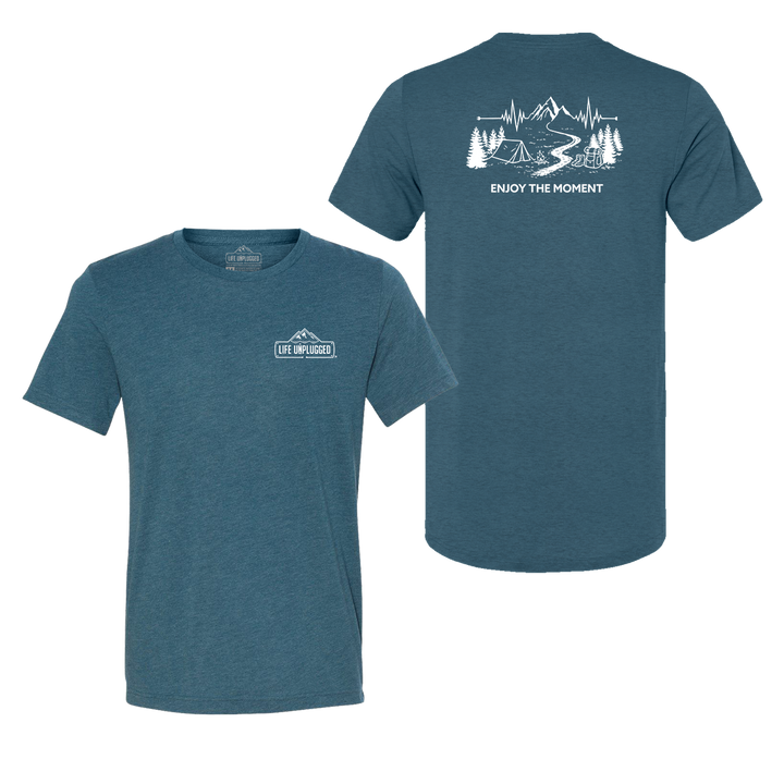 ENJOY THE MOMENT (MOUNTAIN SCENE) Triblend T-Shirt
