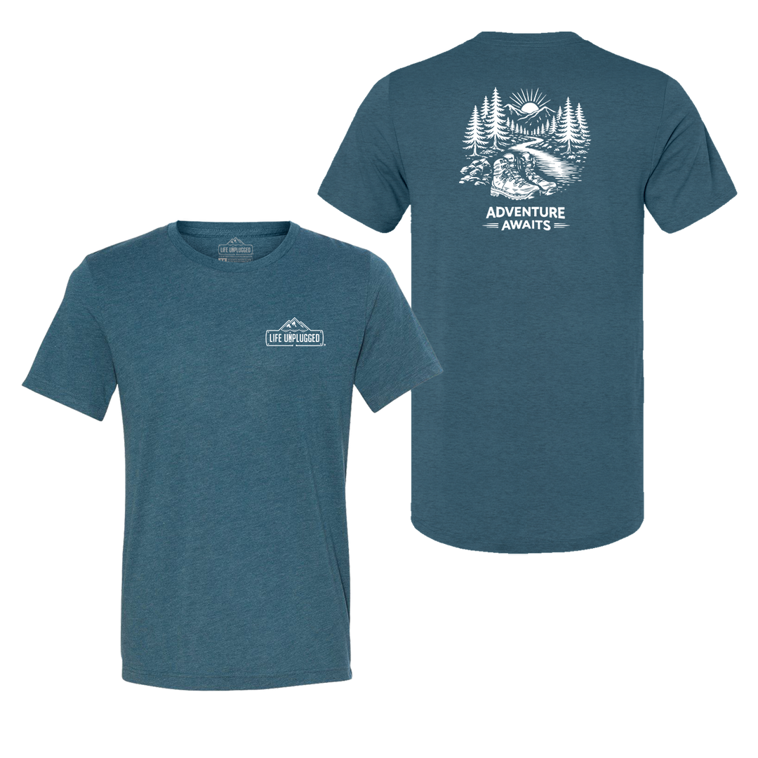 ADVENTURE AWAITS Triblend T-Shirt