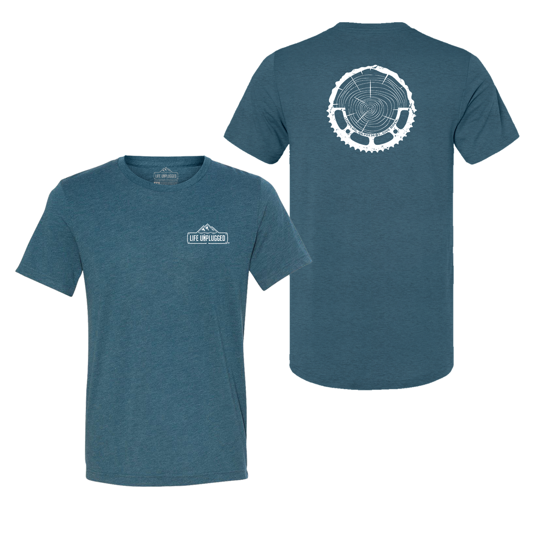 Tree Rings Chainring Triblend T-Shirt