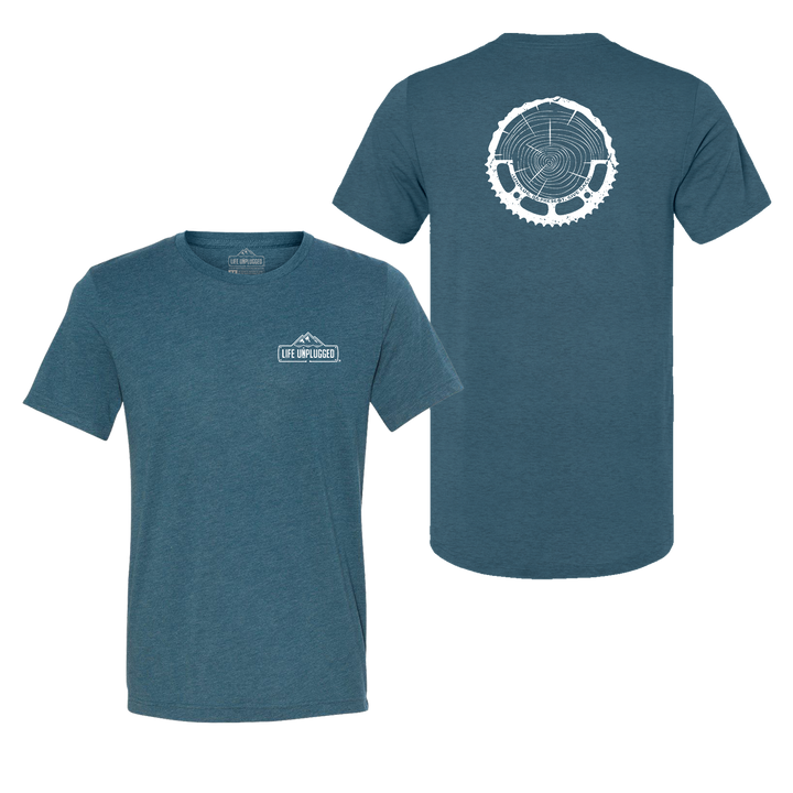Tree Rings Chainring Triblend T-Shirt