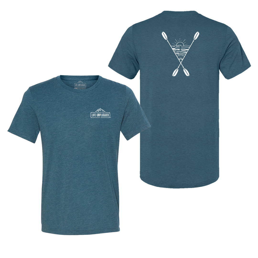 Kayaking Into The Sunset Triblend T-Shirt
