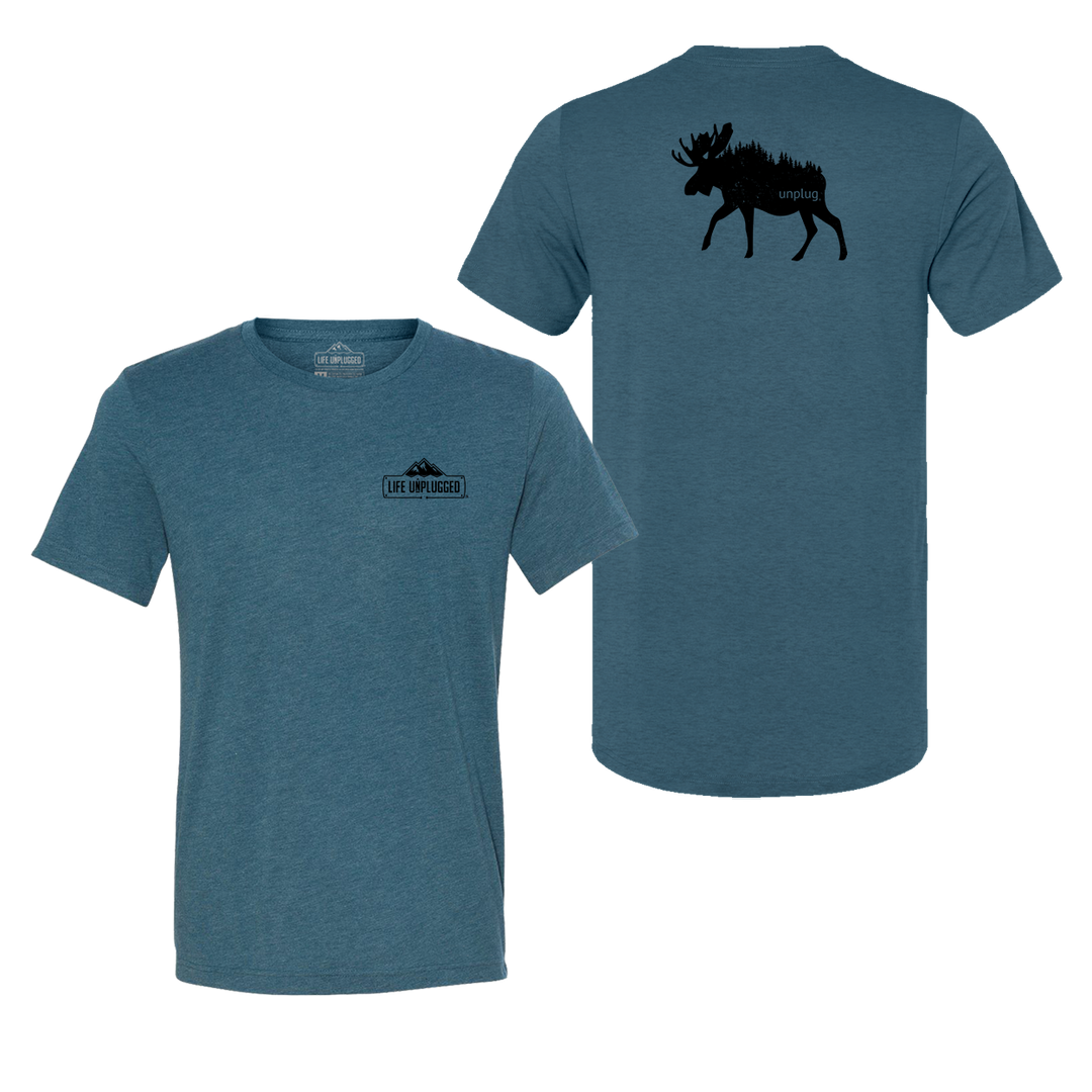 Moose In The Trees Triblend T-Shirt