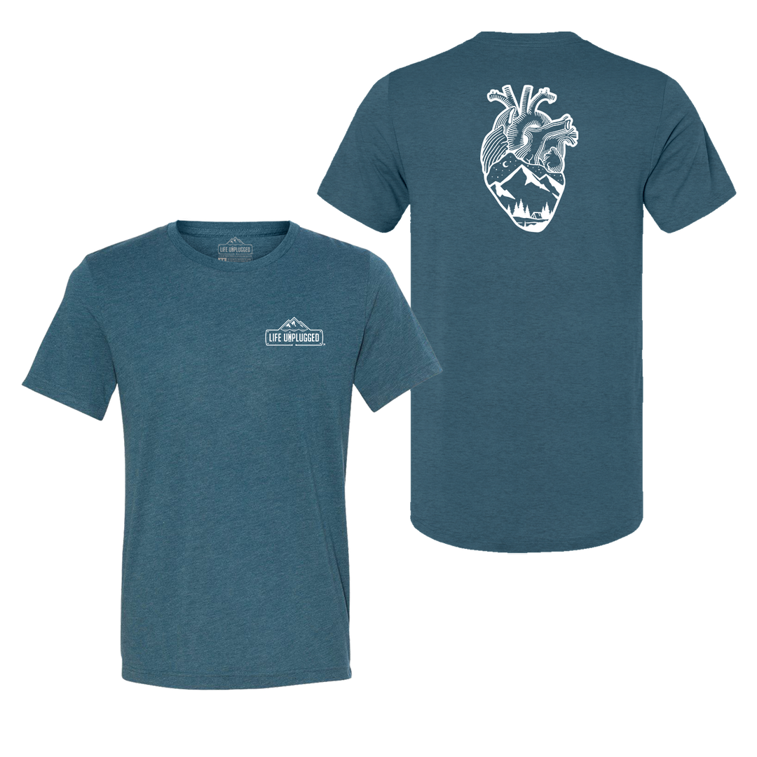 Anatomical Heart (Full Chest) Triblend T-Shirt
