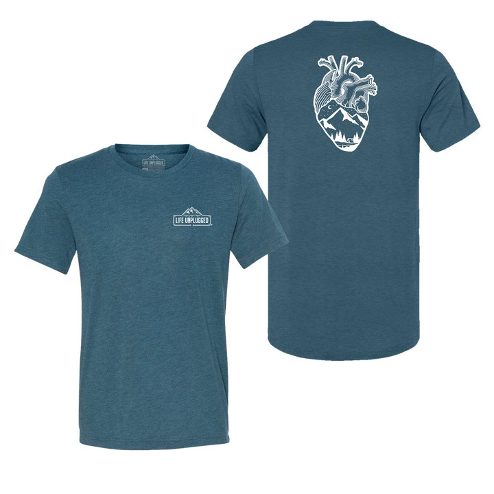 Anatomical Heart (Full Chest) Triblend T-Shirt