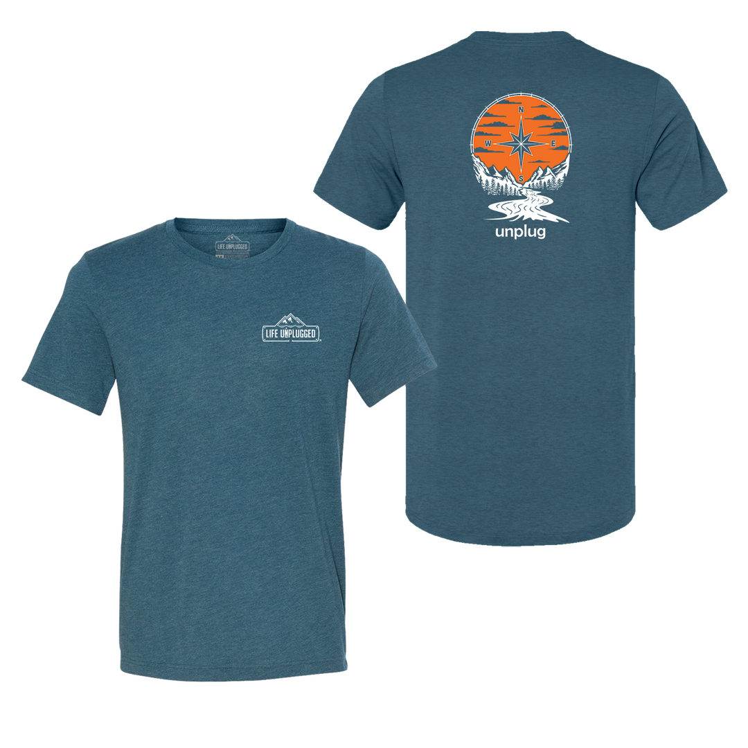 Compass Sunset Triblend T-Shirt